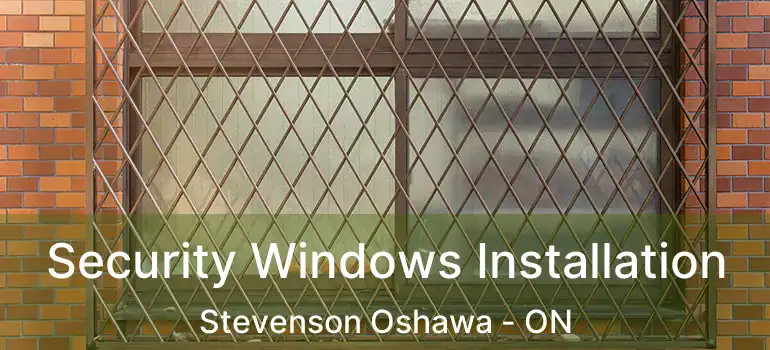  Security Windows Installation Stevenson Oshawa - ON