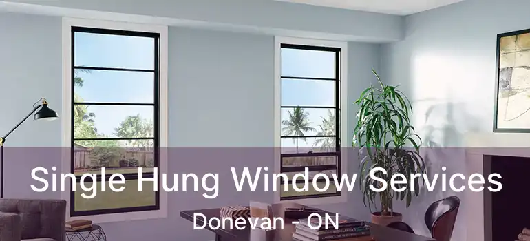  Single Hung Window Services Donevan - ON