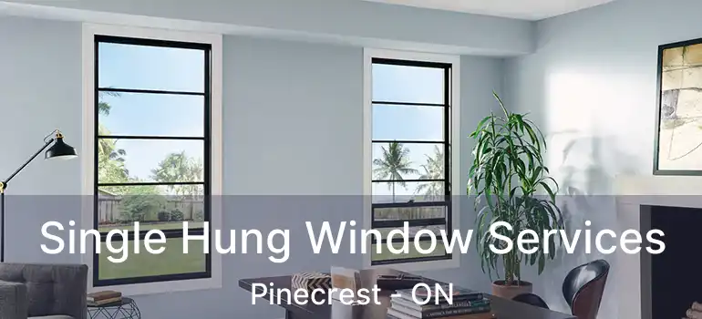  Single Hung Window Services Pinecrest - ON