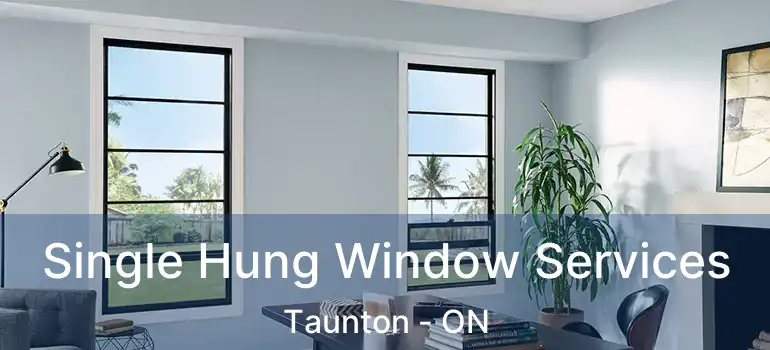  Single Hung Window Services Taunton - ON