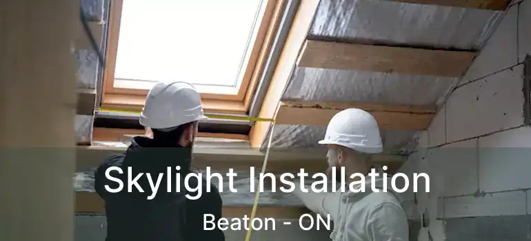  Skylight Installation Beaton - ON