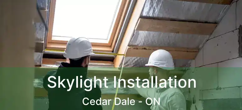  Skylight Installation Cedar Dale - ON