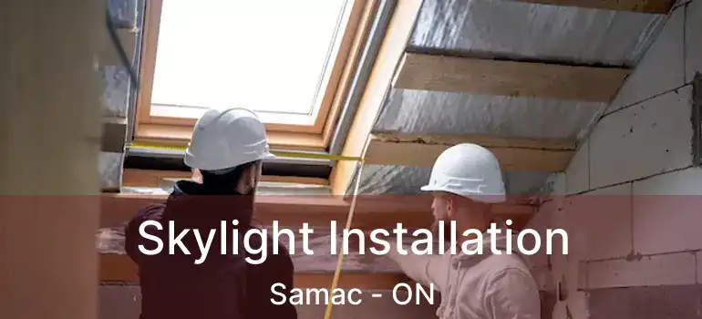  Skylight Installation Samac - ON