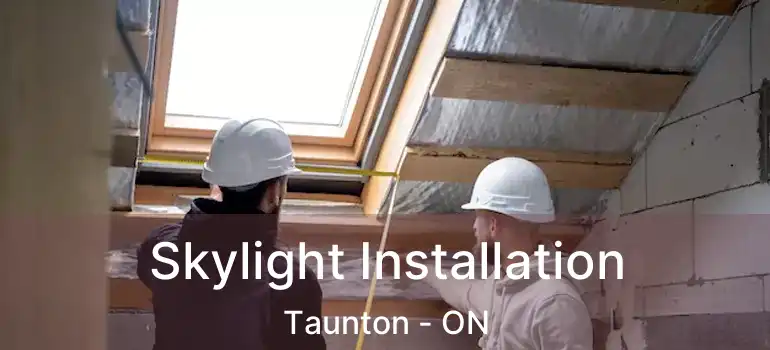  Skylight Installation Taunton - ON