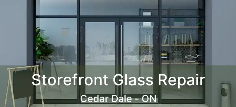  Storefront Glass Repair Cedar Dale - ON