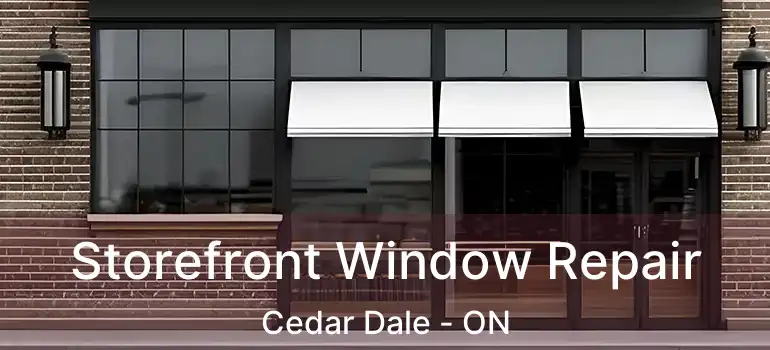  Storefront Window Repair Cedar Dale - ON