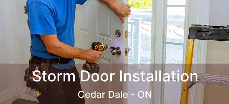  Storm Door Installation Cedar Dale - ON