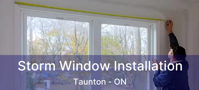  Storm Window Installation Taunton - ON