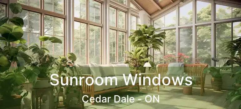  Sunroom Windows Cedar Dale - ON