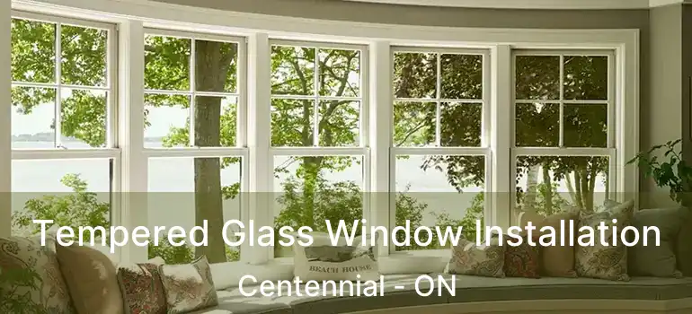  Tempered Glass Window Installation Centennial - ON