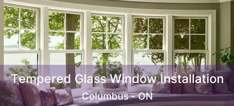  Tempered Glass Window Installation Columbus - ON