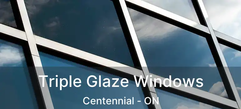 Triple Glaze Windows Centennial - ON