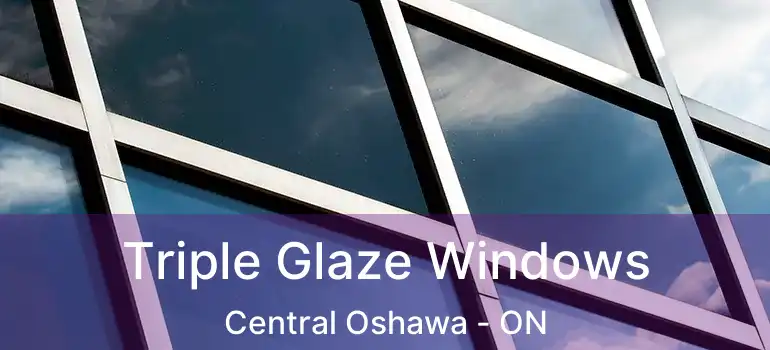  Triple Glaze Windows Central Oshawa - ON