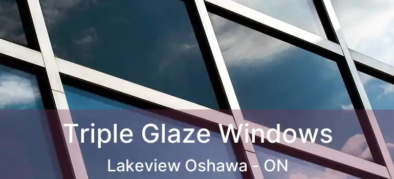  Triple Glaze Windows Lakeview Oshawa - ON