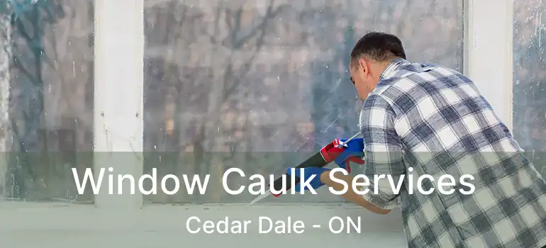  Window Caulk Services Cedar Dale - ON