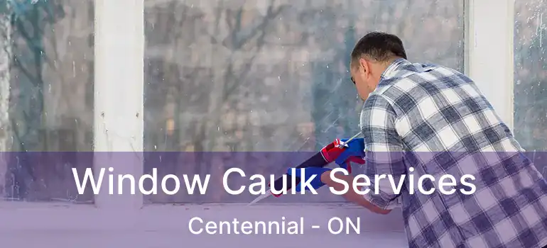  Window Caulk Services Centennial - ON