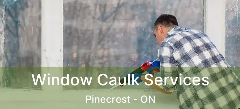  Window Caulk Services Pinecrest - ON