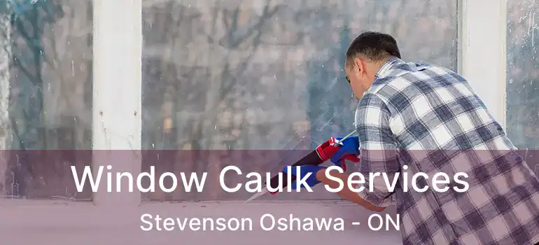  Window Caulk Services Stevenson Oshawa - ON