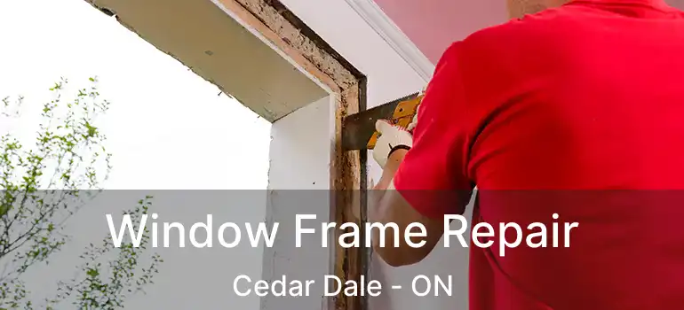  Window Frame Repair Cedar Dale - ON