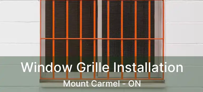  Window Grille Installation Mount Carmel - ON