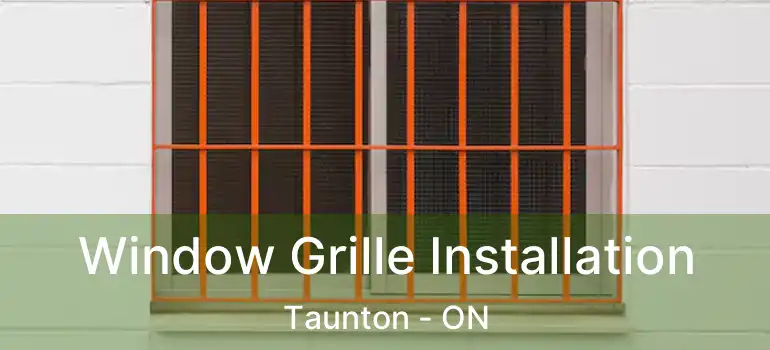  Window Grille Installation Taunton - ON