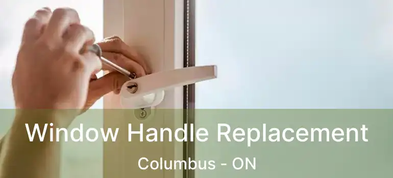  Window Handle Replacement Columbus - ON