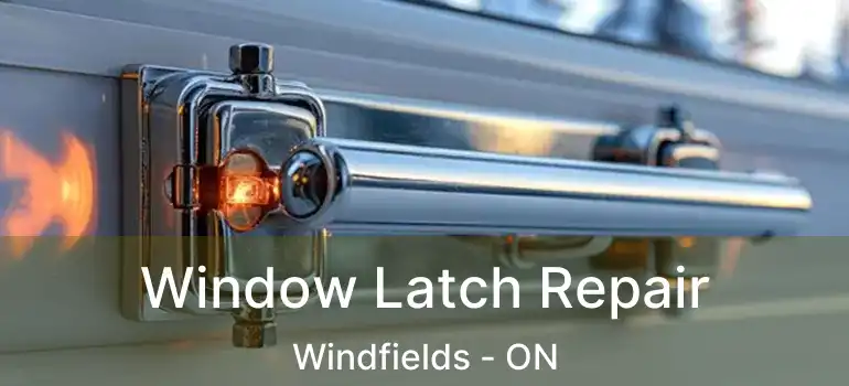  Window Latch Repair Windfields - ON