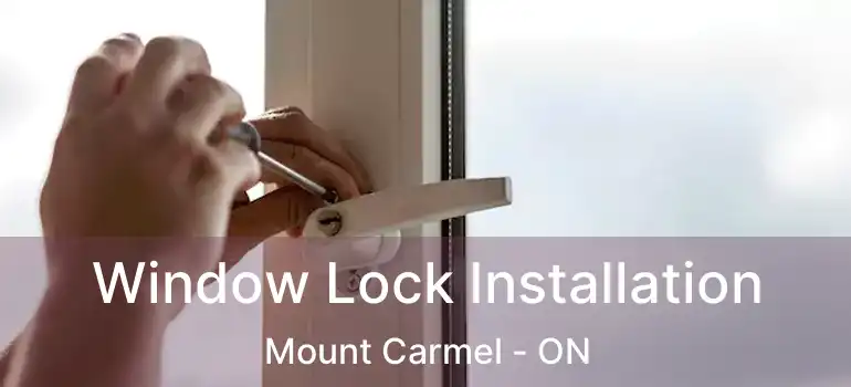  Window Lock Installation Mount Carmel - ON