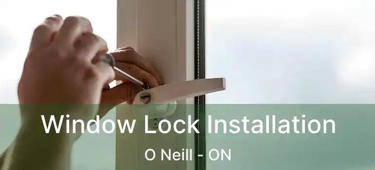  Window Lock Installation O Neill - ON