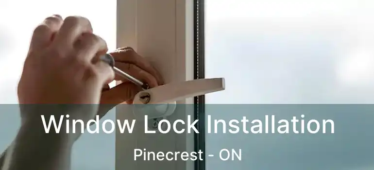  Window Lock Installation Pinecrest - ON