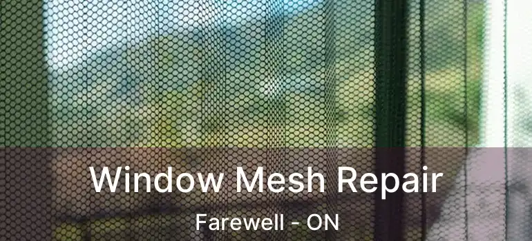  Window Mesh Repair Farewell - ON