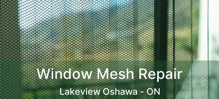  Window Mesh Repair Lakeview Oshawa - ON