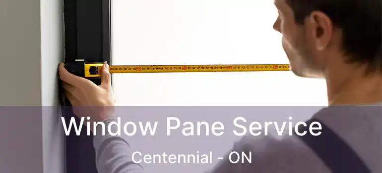  Window Pane Service Centennial - ON