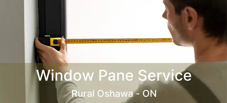  Window Pane Service Rural Oshawa - ON