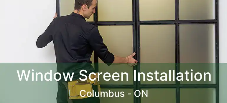  Window Screen Installation Columbus - ON