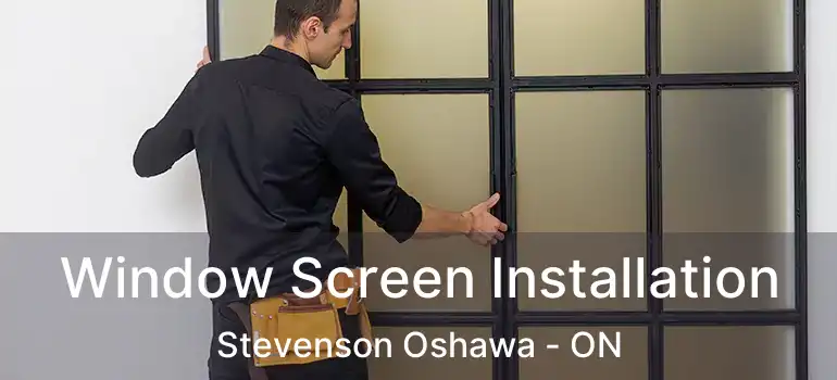  Window Screen Installation Stevenson Oshawa - ON