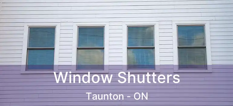  Window Shutters Taunton - ON