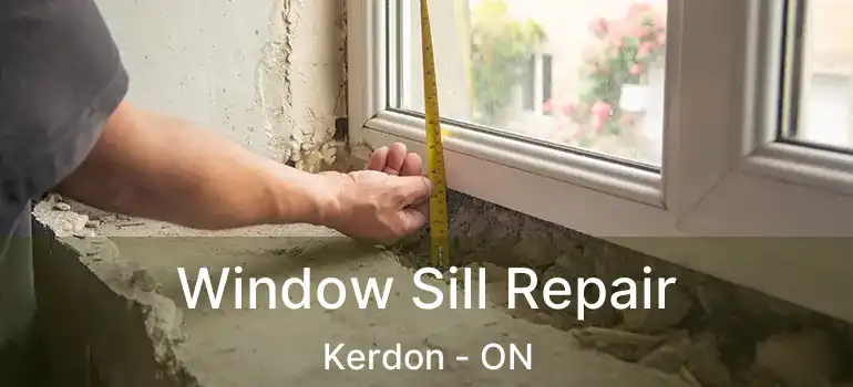  Window Sill Repair Kerdon - ON