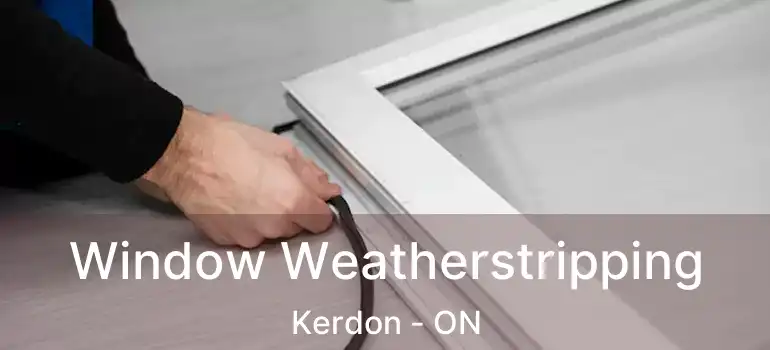  Window Weatherstripping Kerdon - ON